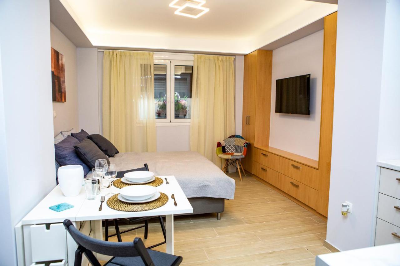 Studio Apartment With All Amenities In Kolonaki Athén Kültér fotó